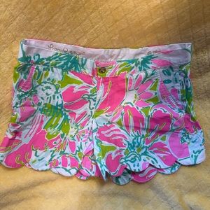 lilly pulitzer buttercup shorts size 6